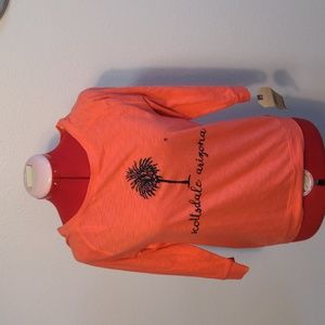 NWT Scottsdale AZ Coral Shirt With Lace Back Women's Small